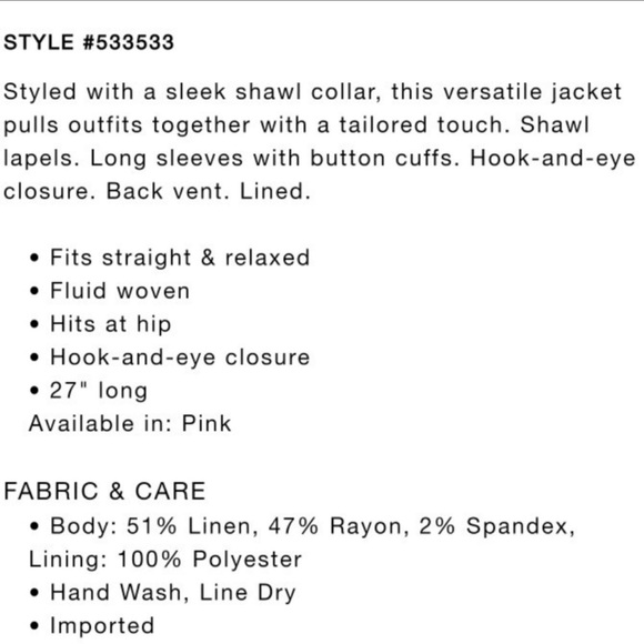 LOFT LINEN BLEND BLAZER - Picture 5 of 5